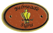 Custom wood signs by Belmeade Signs