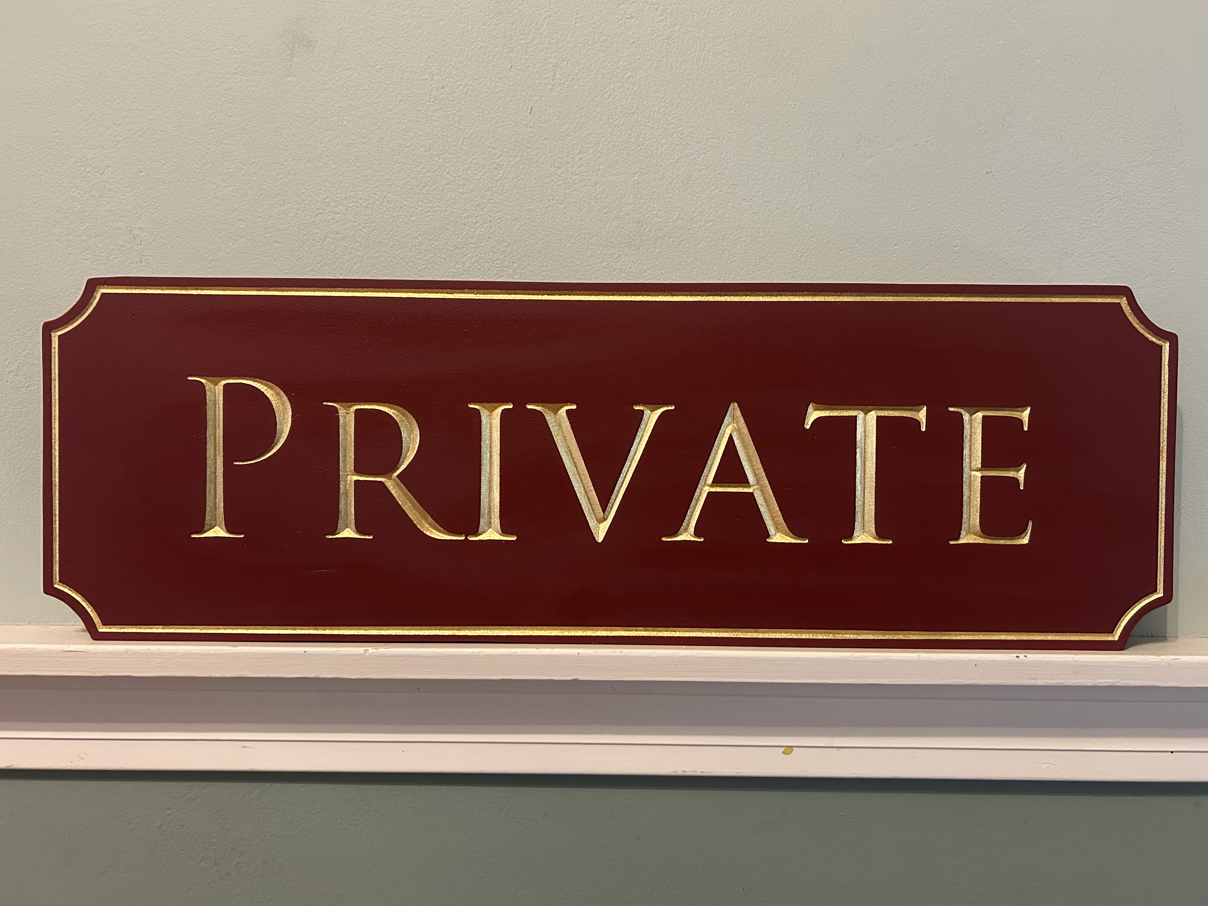 Private residence sign