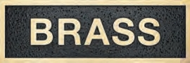 Custom brass plaque