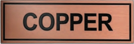 Custom copper plaque