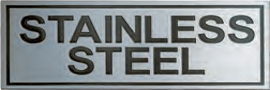 Custom stainless steel plaque